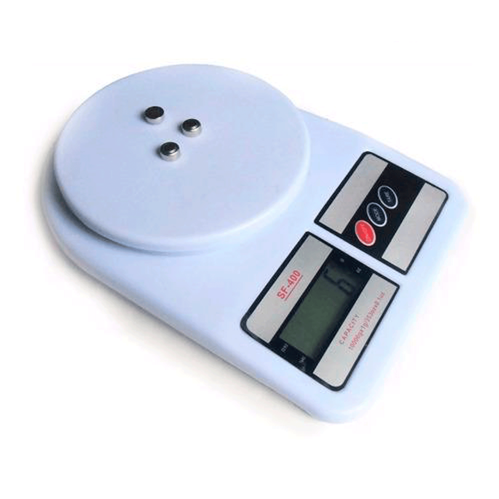 balanza gramera digital para alimentos hasta 10 kg + bateria