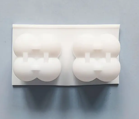 molde silicón mini burbuja x 2 para velas , resina, jabones