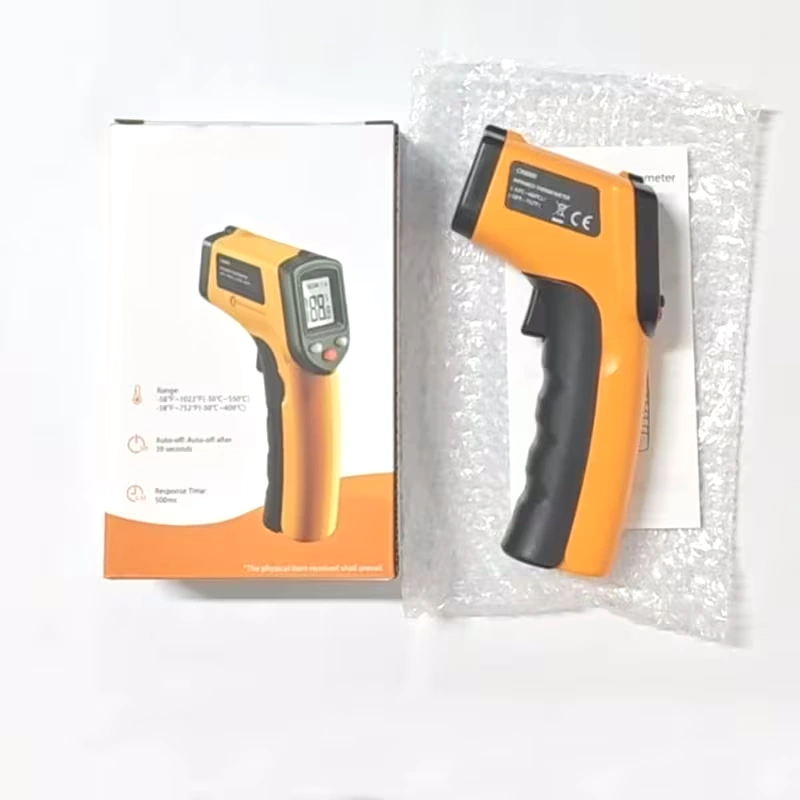 Pantalla digital termómetro infrarrojo temperatura cera velas lectura precisa Colombia