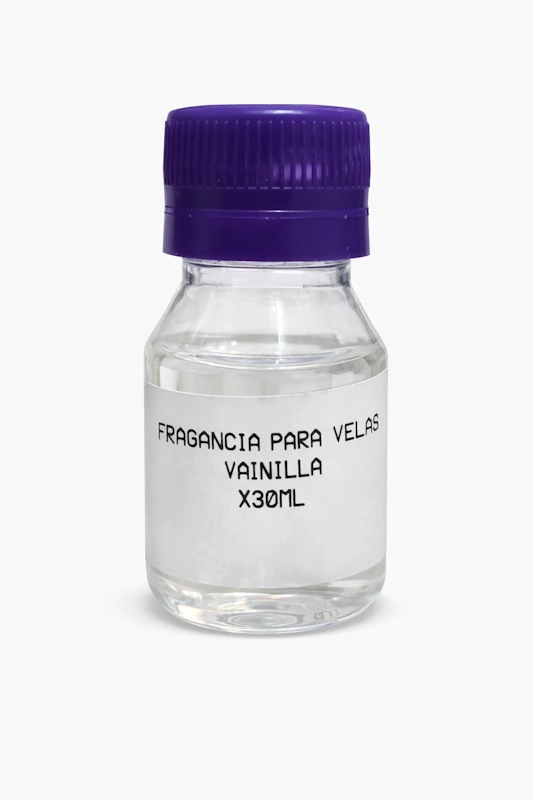Fragancia Natural Vainilla para Velas aromáticas 30ml base aceite Colombia