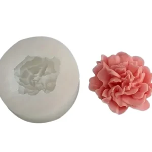 Molde Silicon Peonía de Jardín para Velas jabones resina 7.2cm ranúnculo Colombia