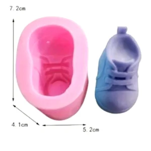 Molde Silicon Zapato para Velas Recordatorios jabones resina 7x5cm Colombia