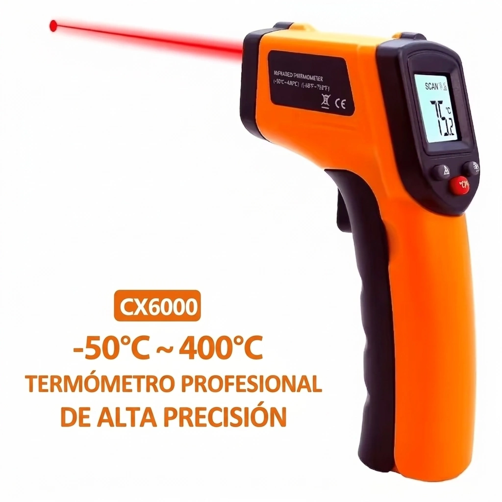 Termómetro Digital Infrarrojo para Cera y Velas laser -50 a 400 grados Colombia