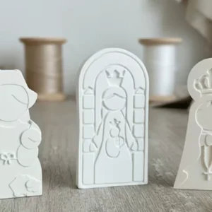 Trio de Moldes de Silicon 3 Virgenes Planas coromoto valle divina pastora velas Colombia
