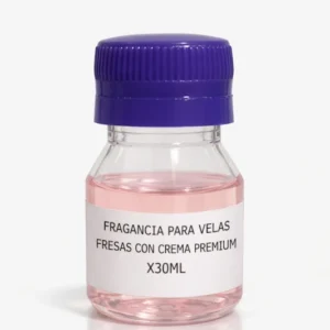 fragancia fresas con crema para velas aromáticas 30ml base aceite Colombia