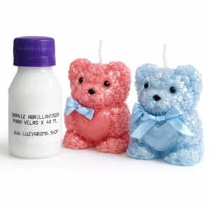 Barniz abrillantador para velas artesanales 80ml líquido incoloro secado rápido Colombia