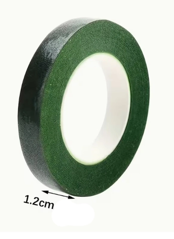 Cinta Floral Papel Verde para Bouquets 18 metros 1.2cm arreglos florales Colombia