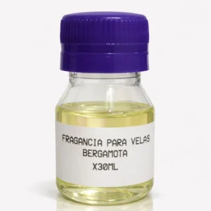 Fragancia bergamota para velas aromáticas 30ml base aceite cítrica Colombia