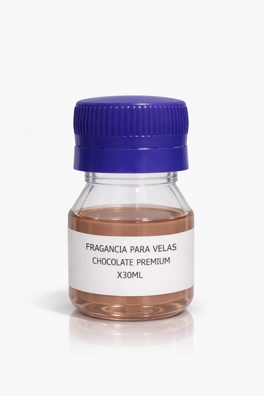 Fragancia de chocolate para velas aromáticas premium 30ml base aceite Colombia
