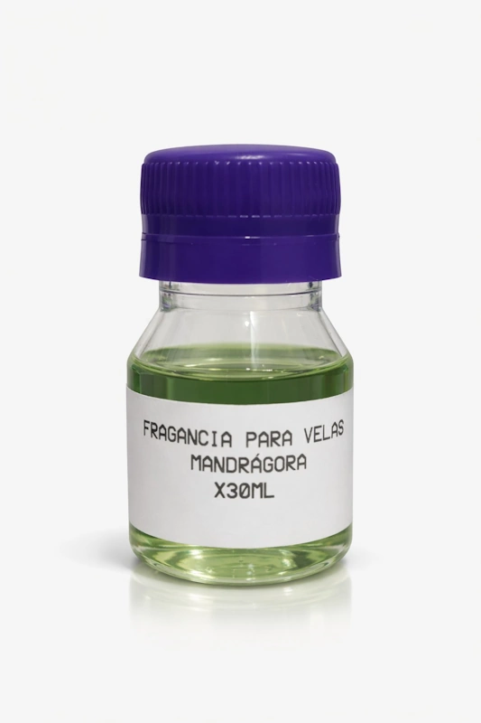 Fragancia mandrágora para velas aromáticas 30ml base aceite mística Colombia