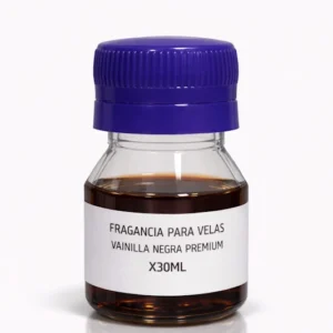 Fragancia vainilla negra para velas aromáticas premium 30ml base aceite Colombia