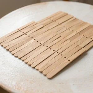 Soporte Madera para Mecha de Vela fijador pabilo centrado frasco vidrio Colombia