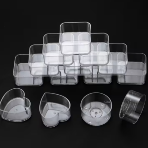 10 moldes para Mini Velas en Polipropileno con Mechas en formas Variadas