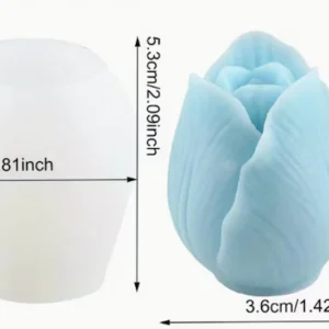 Molde Silicon Tulipán para Velas Aromaterapia jabones resina 5.3x4.6cm Colombia