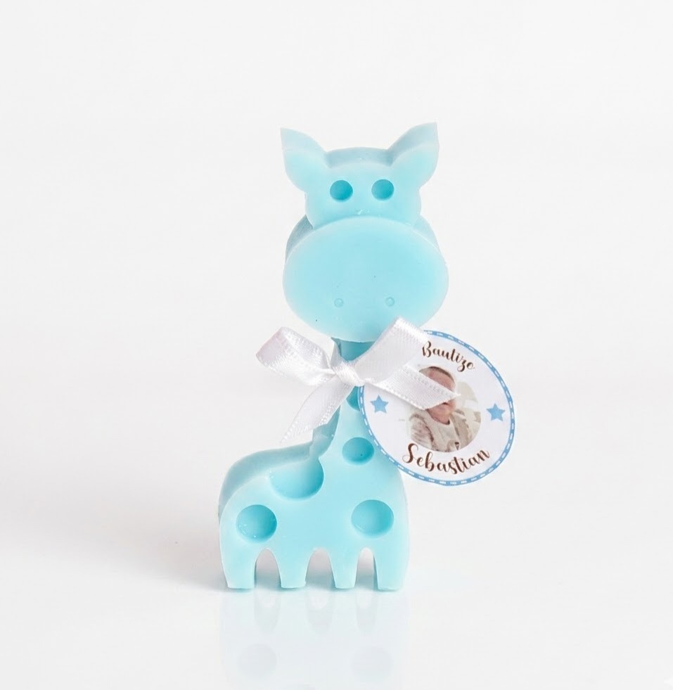 Recordatorio Baby Shower Vela Jirafa