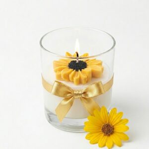 Vela Girasol En Vaso