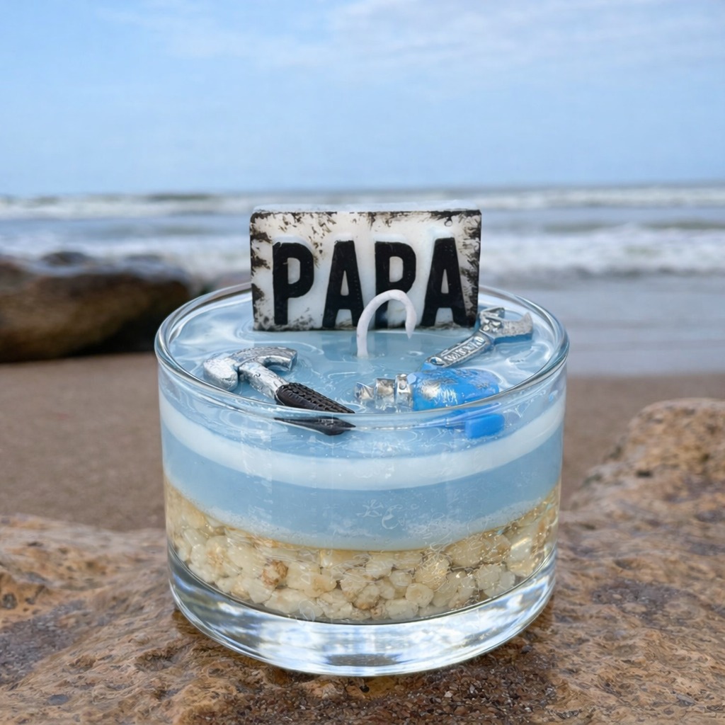 Vela En Vaso Marina - Día Del Padre - Image 2