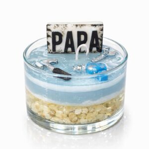 Vela En Vaso Marina - Día Del Padre