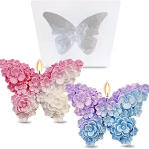 Molde Silicon Mariposa y Flores