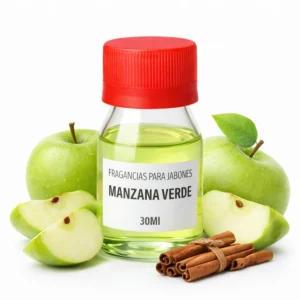 Fragancia Manzana Verde para Jabones Artesanales 30ml concentrada fresca Colombia