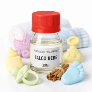 Fragancia Talco de Bebé para Jabones Artesanales 30ml concentrada baby shower Colombia