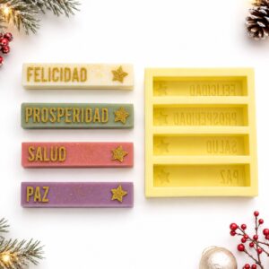 Molde de Silicona Lista Velas de Deseos