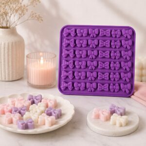 Molde Silicon Moñitos Coquette Wax Melts 36 cavidades 20x17cm velas Colombia