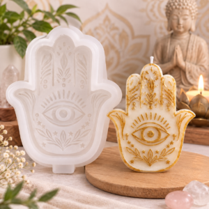 Molde Silicon Mano de Hamsa para Velas 1 pieza Pro Colombia