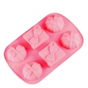 Molde Silicon Navidad Regalos Bambalina x6 para Velas jabones resina 29.5x17.5cm Colombia